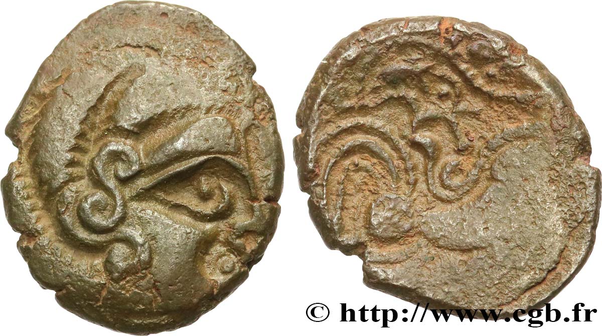 GALLIA - ARMORICA - CORIOSOLITÆ (Región de Corseul, Cotes d Armor) Statère de billon, classe II MBC