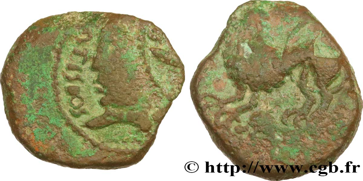GALLIEN - BELGICA - REMI (Region die Reims) Bronze ATISIOS REMOS, classe III fSS