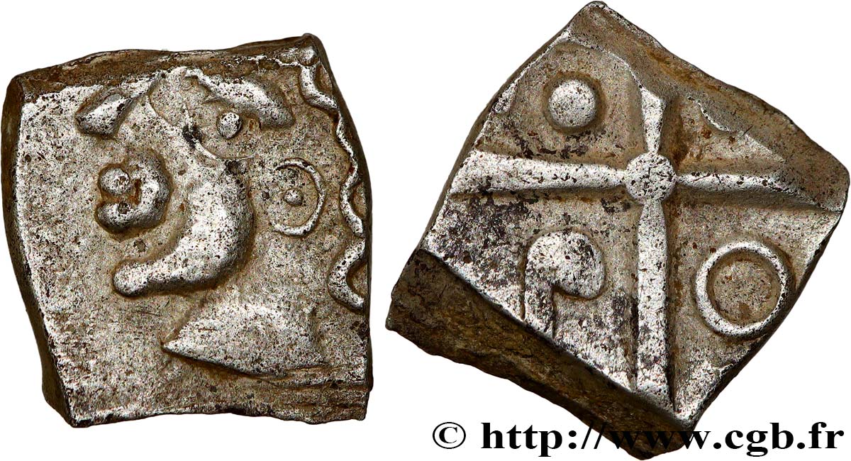 GALLIA - SUDOVESTE DELLA GALLIA - SOTIATES (Regione di Sos) Drachme  à la tête bouclée du Causé , S. 236 BB