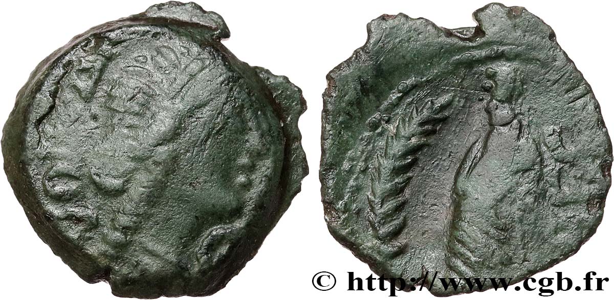 GALLIA - SUDOESTE DE GALLIA VOLCÆ ARECOMICI (Región de Nisma) Bronze au Démos, VOLCAE AREC MBC