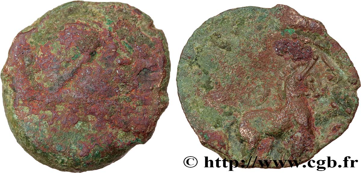 GALLIA BELGICA - MELDI (Región de Meaux) Bronze ROVECA, classe V RC/BC