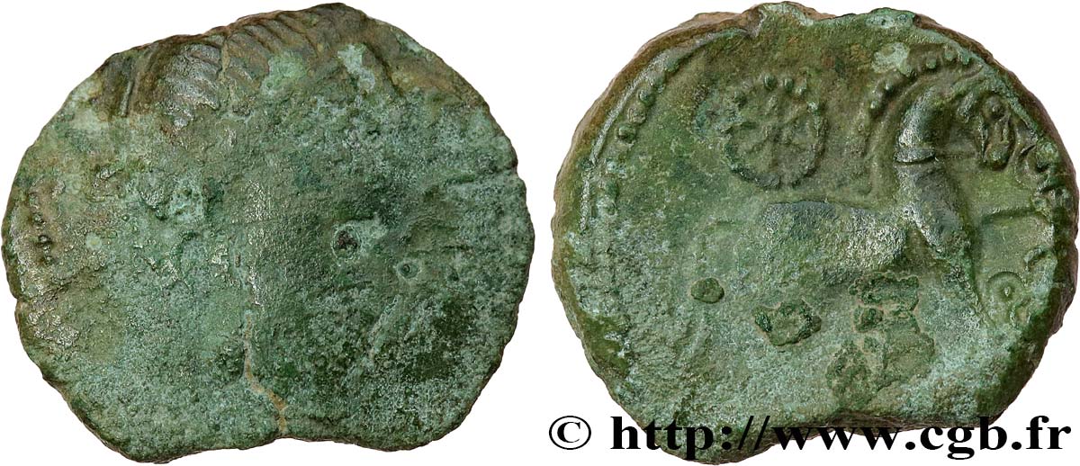 GALLIA BELGICA - MELDI (Area of Meaux) Bronze ROVECA, classe V F/VF