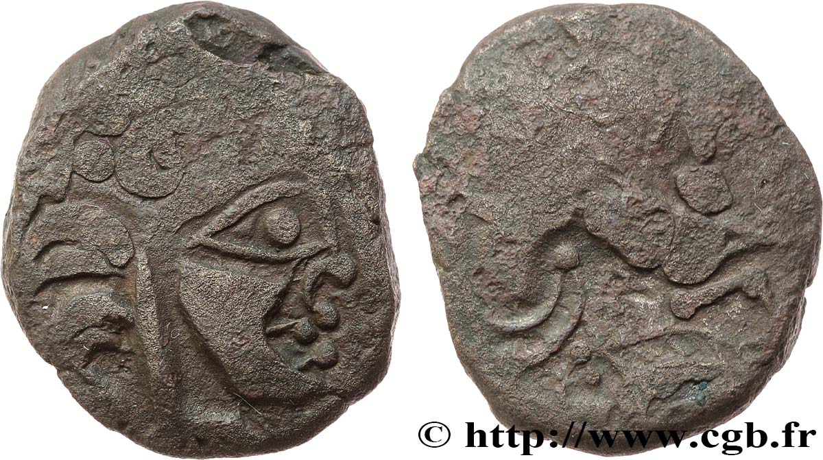 GALLIA - BAÏOCASSES (Región de Bayeux) Statère de bronze BC+/BC