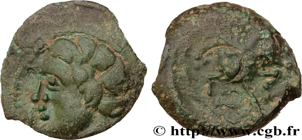 GALLIA - ARVERNI (Regione di Clermont-Ferrand) Bronze ROAC, DT. 3716 et 2613 BB/q.BB