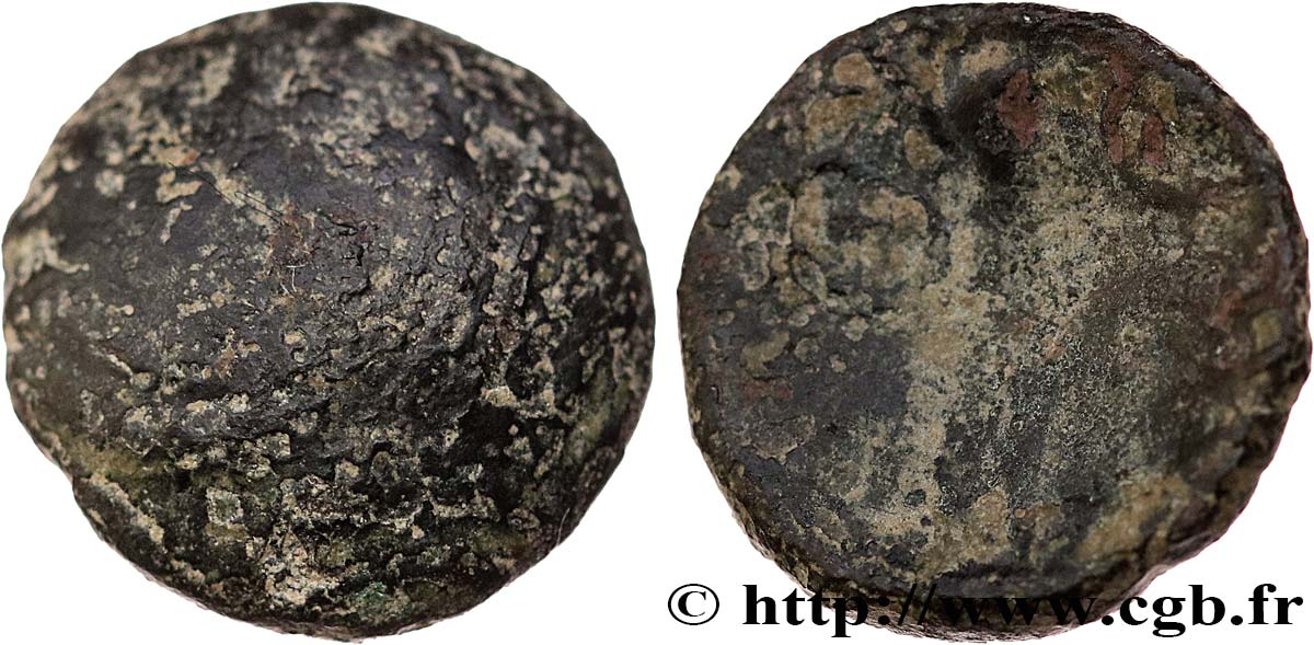 ÆDUI / ARVERNI, UNSPECIFIED Quart de statère de bronze, type de Siaugues-Saint-Romain VF