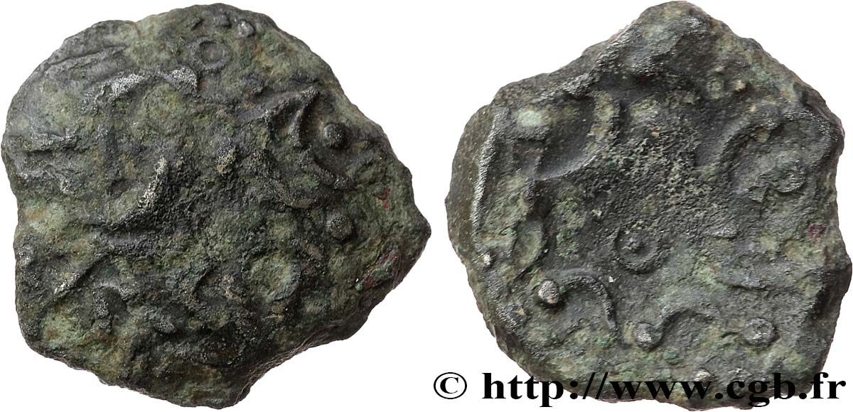GALLIA - AULERCI EBUROVICES (Regione d Evreux) Bronze au cheval MB