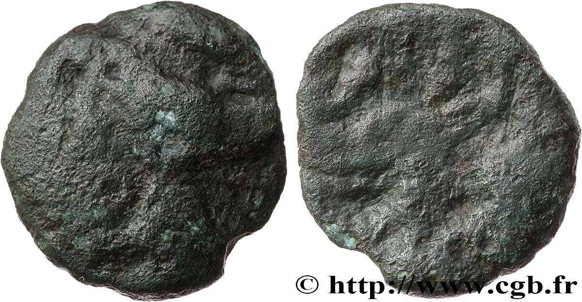 GALLIA - BELGICA - BELLOVACI (Regione di Beauvais) Bronze au personnage courant MB/q.MB