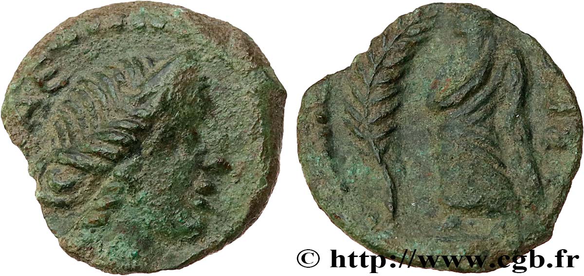 GALLIA - VOLCÆ ARECOMICI (Area of Nîmes) Bronze au Démos, VOLCAE AREC XF