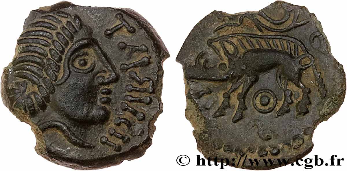 VELIOCASSES (Regione di Normandia) Bronze TARVSIS (ou STRATOS) SPL/q.SPL