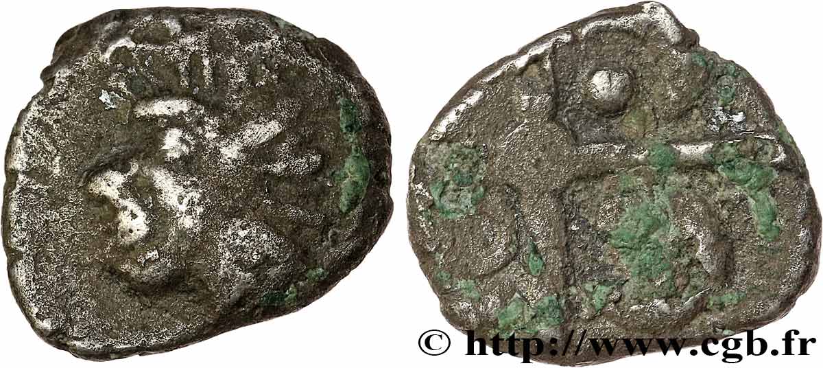 GALLIA - SUDOESTE DE LA GALLIA - TOLOSATES (Región de Vieja-Tolosa) Drachme “à la tête négroïde”, S. 75 BC