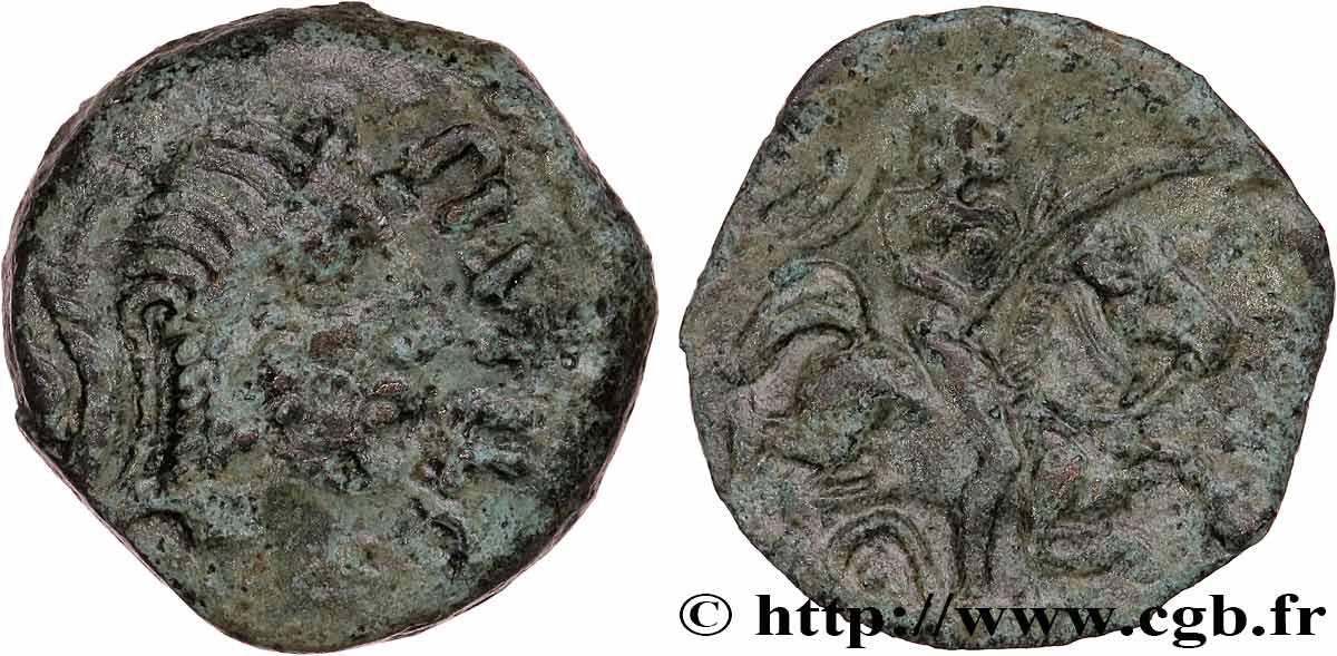 GALLIA - CARNUTES (Regione della Beauce) Bronze PIXTILOS classe VII au cavalier q.BB/BB