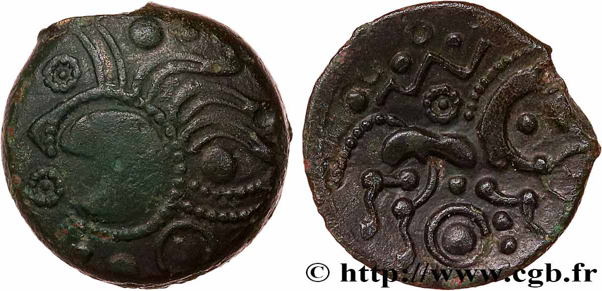 GALLIEN - AULERCI EBUROVICES (Region die Évreux) Bronze au cheval fVZ