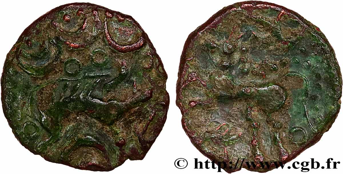 AULERCI EBUROVICES / AMBIANI, Unspecified Bronze aux sangliers et au cheval BB