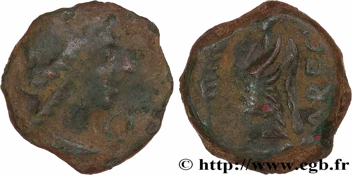 GALLIA - SUDOESTE DE GALLIA VOLCÆ ARECOMICI (Región de Nisma) Bronze au Démos, VOLCAE AREC BC/MBC