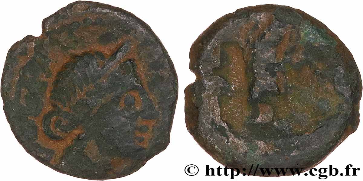 GALLIEN - SÜDWESTGALLIEN - VOLCÆ ARECOMICI (Region die Nîmes) Bronze au Démos, VOLCAE AREC SS/SGE