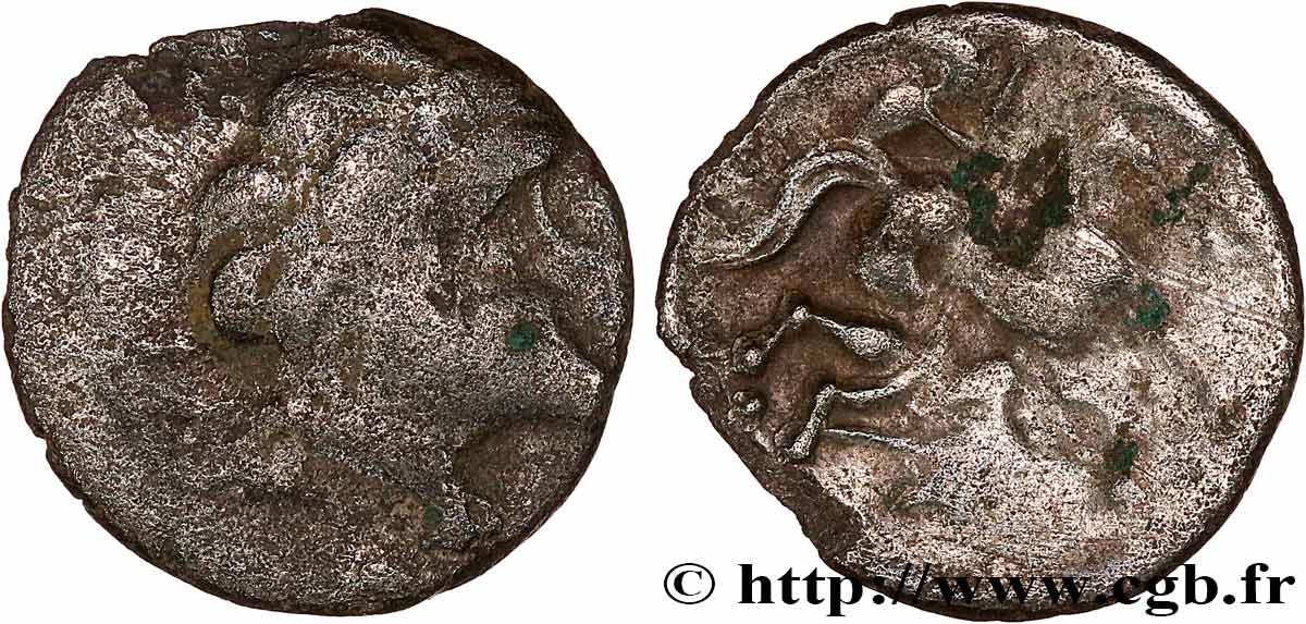 GALLIA - SANTONES / CENTROOESTE - Inciertas Drachme d’argent à l hippophore BC/BC+