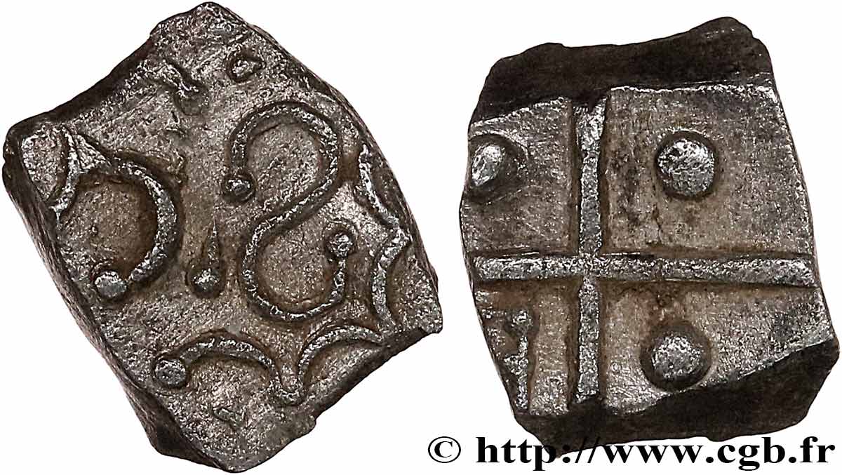 CADURQUES (région de Cahors) Drachme aux motifs géométriques, S. 390 TTB+