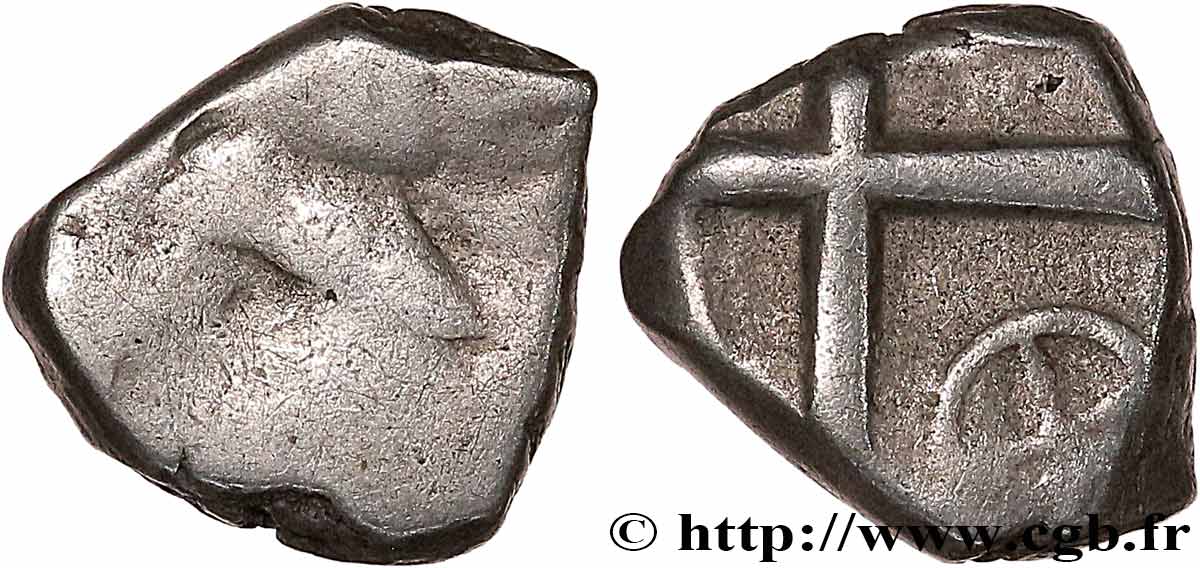 GALLIA - SOUTH WESTERN GAUL - PETROCORES / NITIOBROGES, Unspecified Drachme “au style flamboyant”, S. 188-189 VF/XF