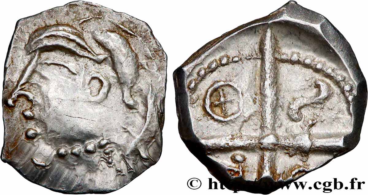 PÉTROCORES (région de Périgueux) Drachme  type de Belvès  S.215, 233 SUP