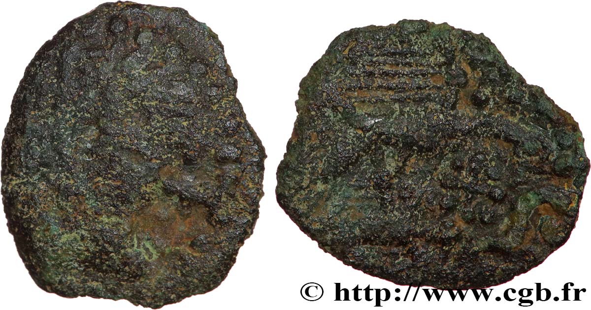 GALLIA - CARNUTES (Beauce area) Bronze à l’aigle et à la croisette F/VF