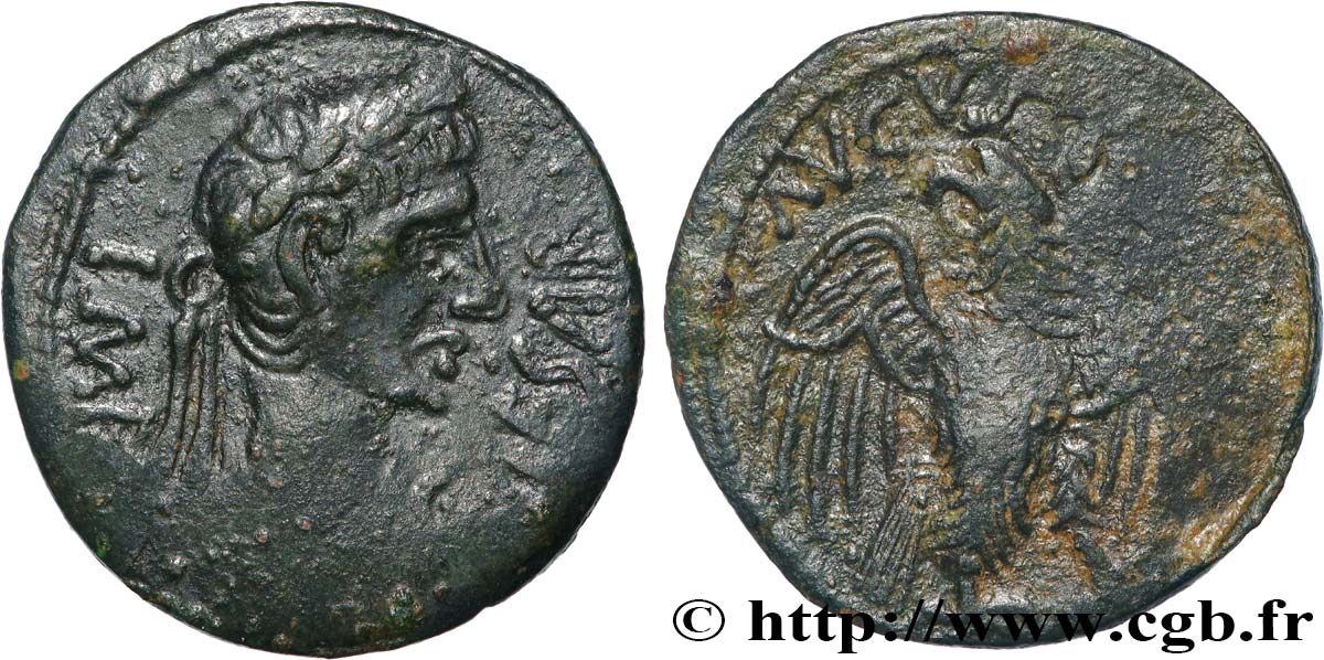 CENTRO - Incerti (Regione di) Bronze à l aigle (semis ou quadrans), imitation q.SPL