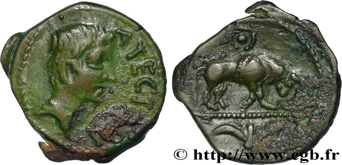 GALLIA - SANTONES / CENTROVESTE - Incerti Bronze ATECTORI (quadrans) BB/q.SPL