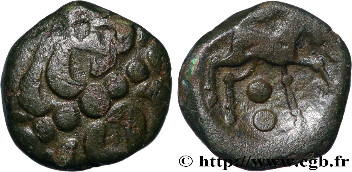 GALLIA BELGICA - NERVII (Belgica) Bronze au rameau VARTICEO BB