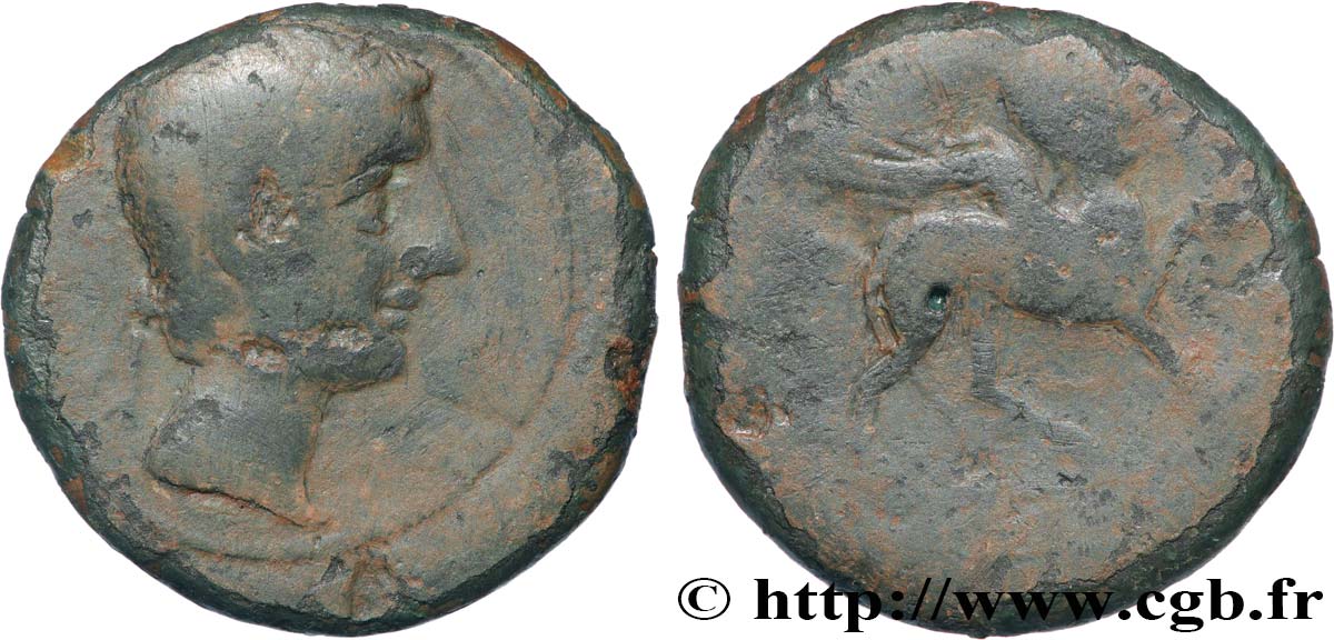 SPAGNA - IBERICO - CASTULO/KASTILO (Provincia di Jaen/Calzona) Unité de bronze ou as au pégase q.BB/MB