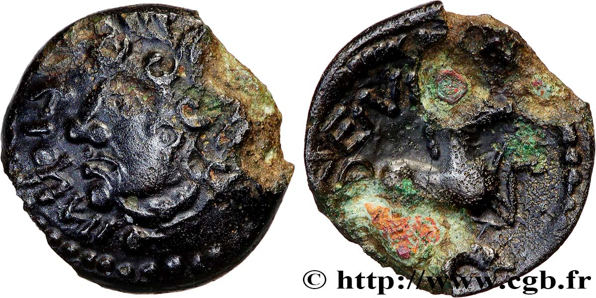 GALLIA BELGICA - SUESSIONES (Regione de Soissons) Bronze DEIVICIAC, classe II BB