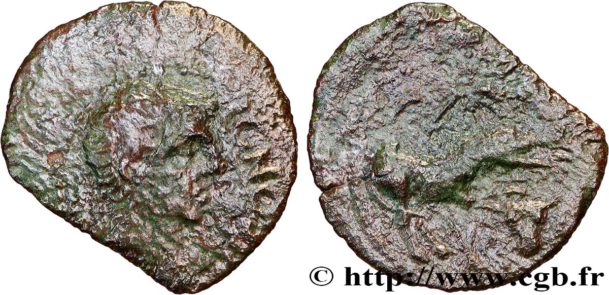 GALLIEN - SANTONES / MITTELWESTGALLIEN - Unbekannt Bronze CONTOVTOS (quadrans) fSS