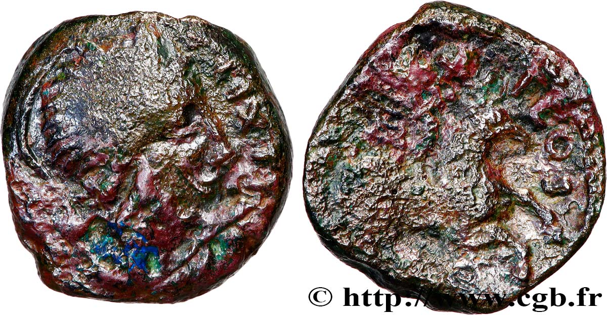 GALLIA - CARNUTES (Región de la Beauce) Bronze PIXTILOS classe VI au griffon courant BC
