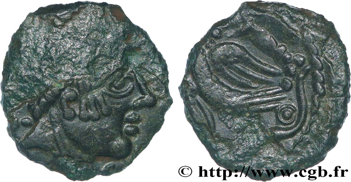 CARNUTES (Région de la Beauce) Bronze PIXTILOS classe VIII à l’oiseau dans le temple TTB
