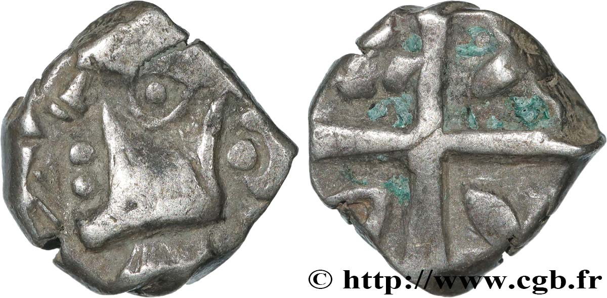 VOLQUES TECTOSAGES (région de Toulouse) Drachme “à la tête cubiste”, S. 1 TTB