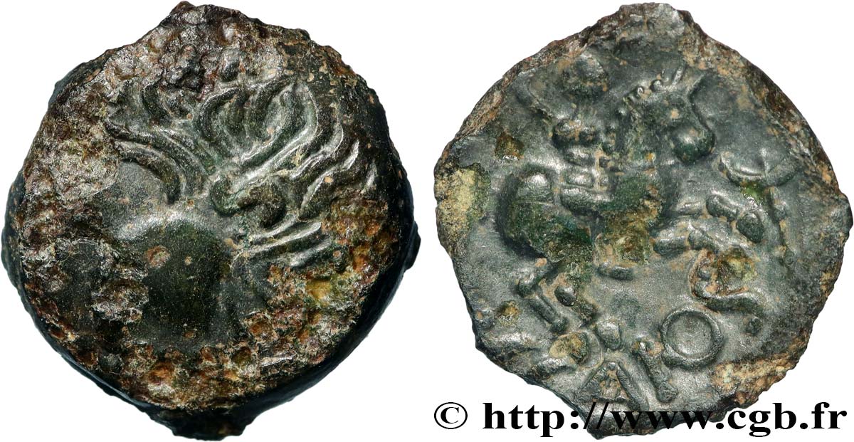 PARISII (Région de Paris) Bronze ECCAIOS, au cavalier TTB/TTB+