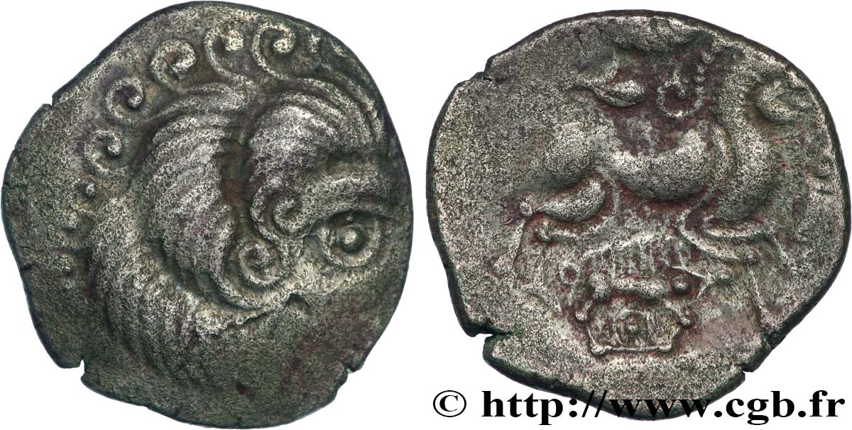 GALLIA - ARMORICA - CORIOSOLITÆ (Regione di Corseul, Cotes d Armor) Statère de billon, classe III au nez en epsilon BB