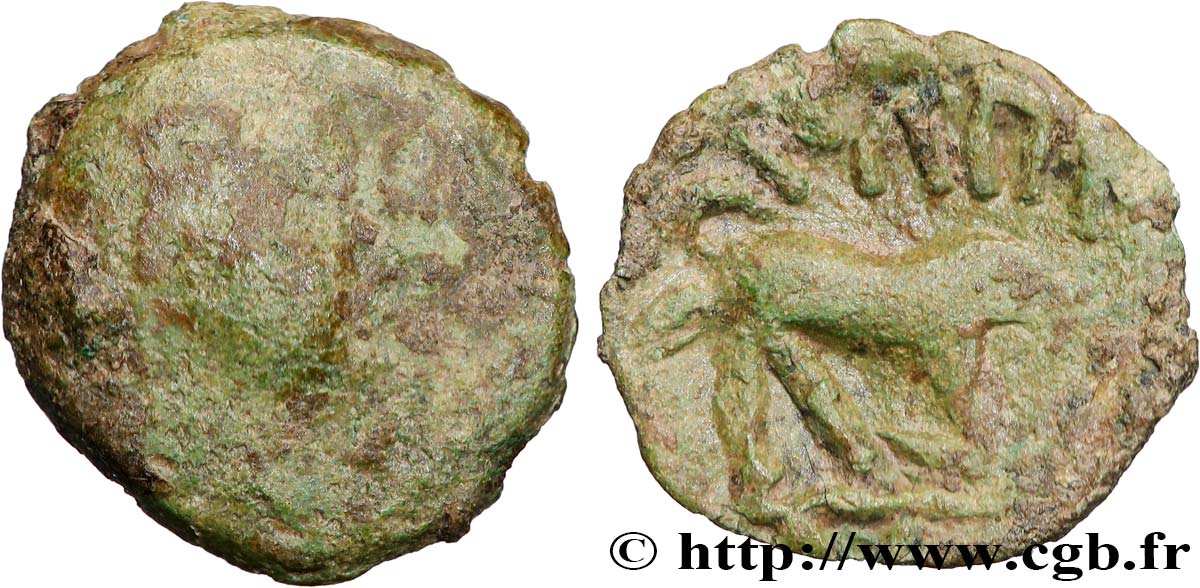 MASSALIEN - MARSEILLES Bronze au taureau, imitation (hémiobole ?) SGE/fSS