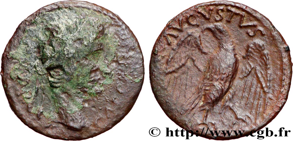 CENTRO - Inciertas (Región de) Bronze à l aigle (semis ou quadrans), imitation BC/MBC+