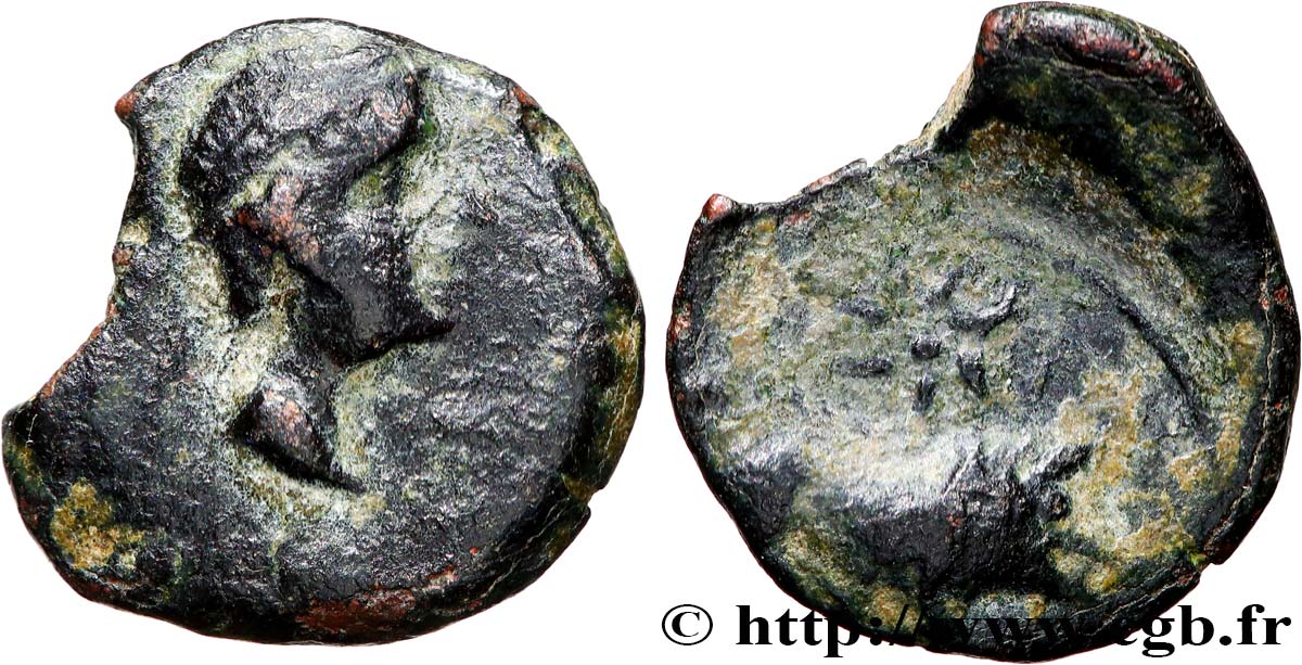 SPAGNA - IBERICO - CASTULO/KASTILO (Provincia di Jaen/Calzona) Quadrans de bronze au sanglier q.BB