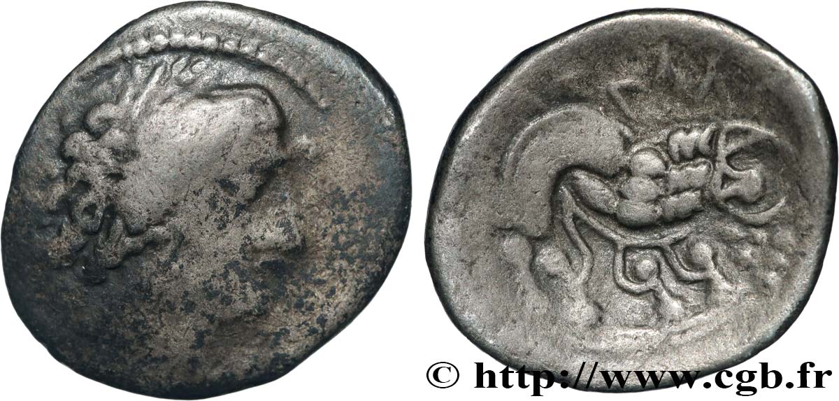 TRANSPADANE - CELTO-LIGURES “Drachme légère”, imitation de Marseille TB+/TTB