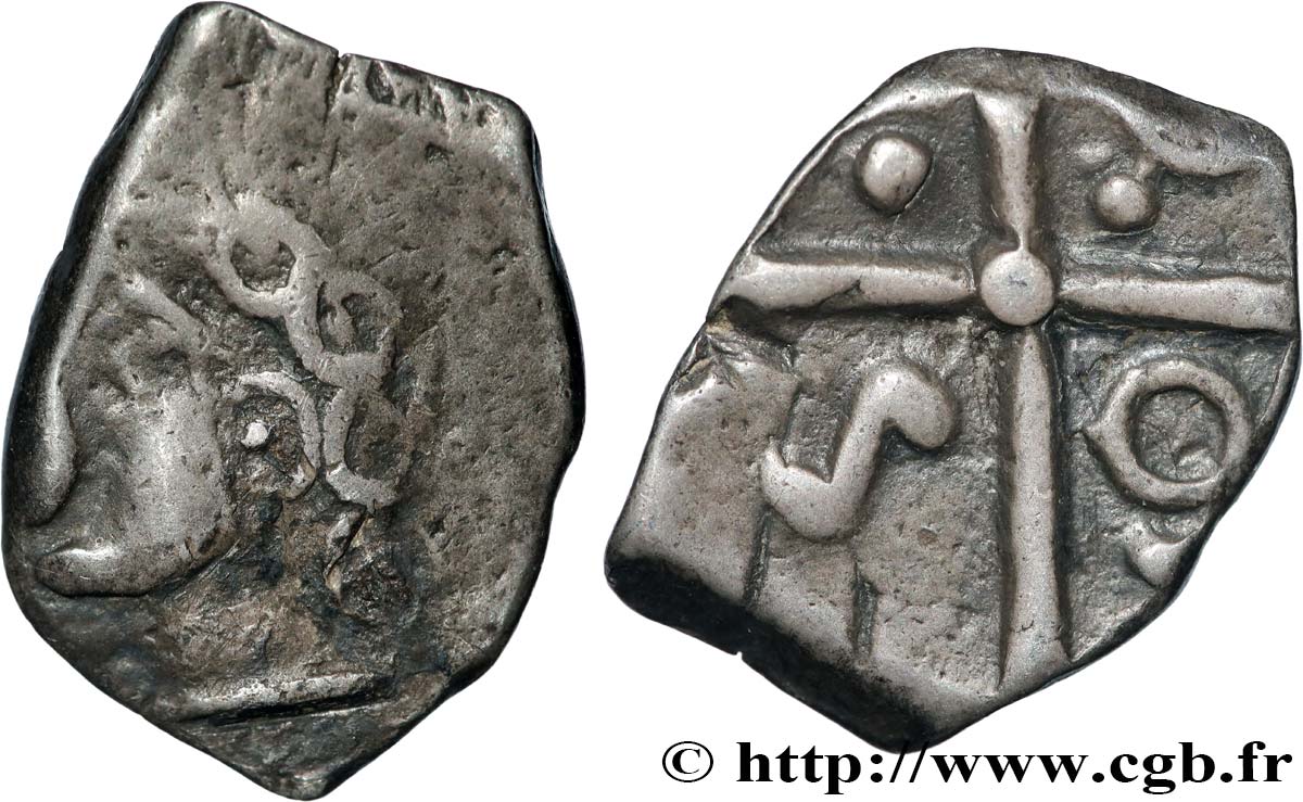 GALLIA - SUODESTE DE LA GALLIA - SOTIATES (Región de Sos) Drachme  à la tête bouclée du Causé , S. 236 BC/MBC+