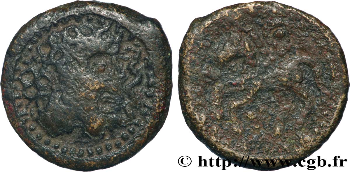 SUESSIONS (région de Soissons) Potin au cheval, classe II TB