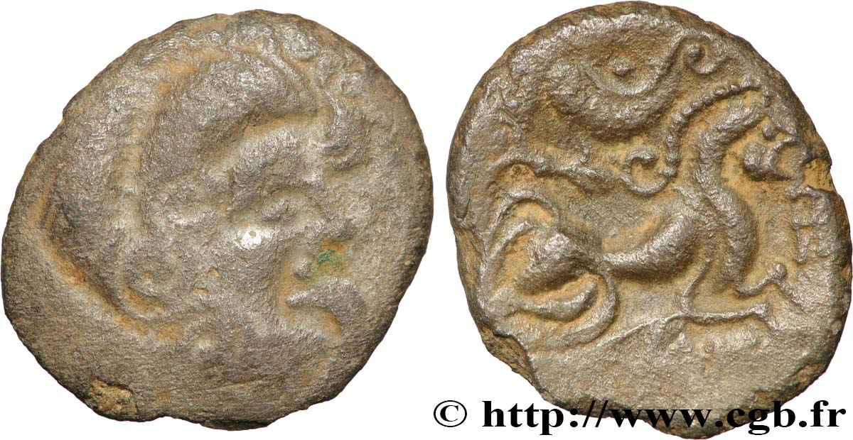 GALLIA - ARMORICA - CORIOSOLITÆ (Región de Corseul, Cotes d Armor) Statère de billon, classe I au nez droit BC/BC+