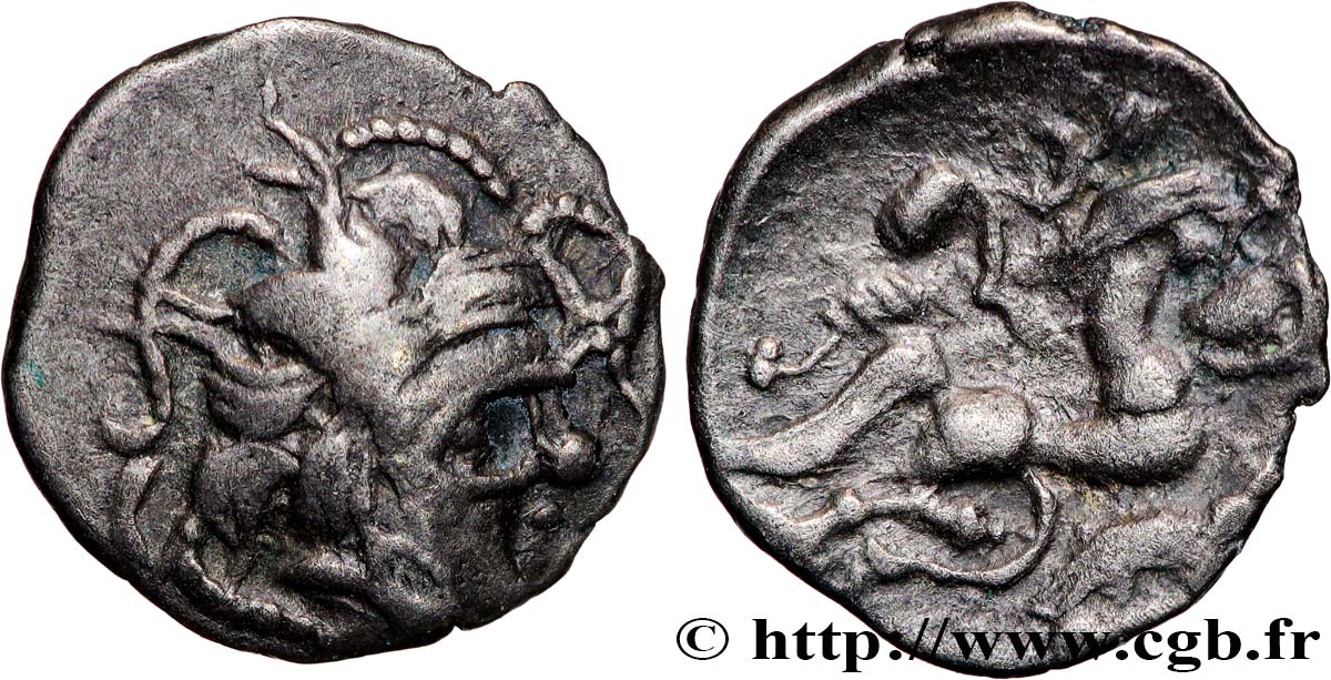 NAMNÈTES (Région de Nantes) Quart de statère à l&nbsp;hippophore TTB