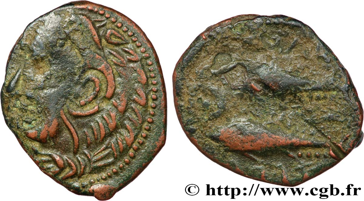 HISPANIA - GADIR/GADES (Provincia of Cadiz) Demi-unité MBC+/BC+