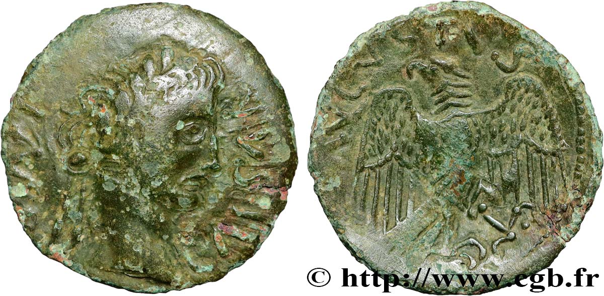 CENTRO - Inciertas (Región de) Bronze à l aigle (semis ou quadrans), imitation BC+/MBC+