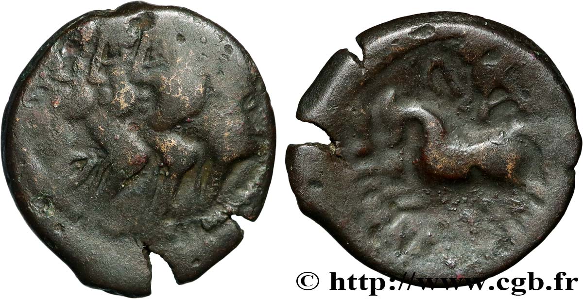 GALLIA BELGICA - REMI (Regione di Reims) Bronze REMO/REMO q.BB