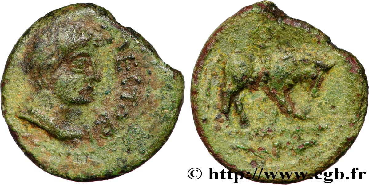 GALLIEN - SANTONES / MITTELWESTGALLIEN - Unbekannt Bronze ATECTORI (quadrans) SS