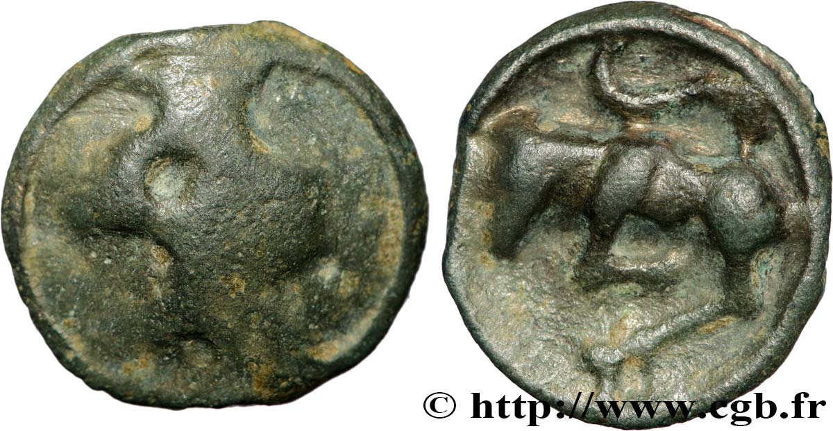 TURONS (Région de Touraine) Potin “à la tête diabolique” TTB