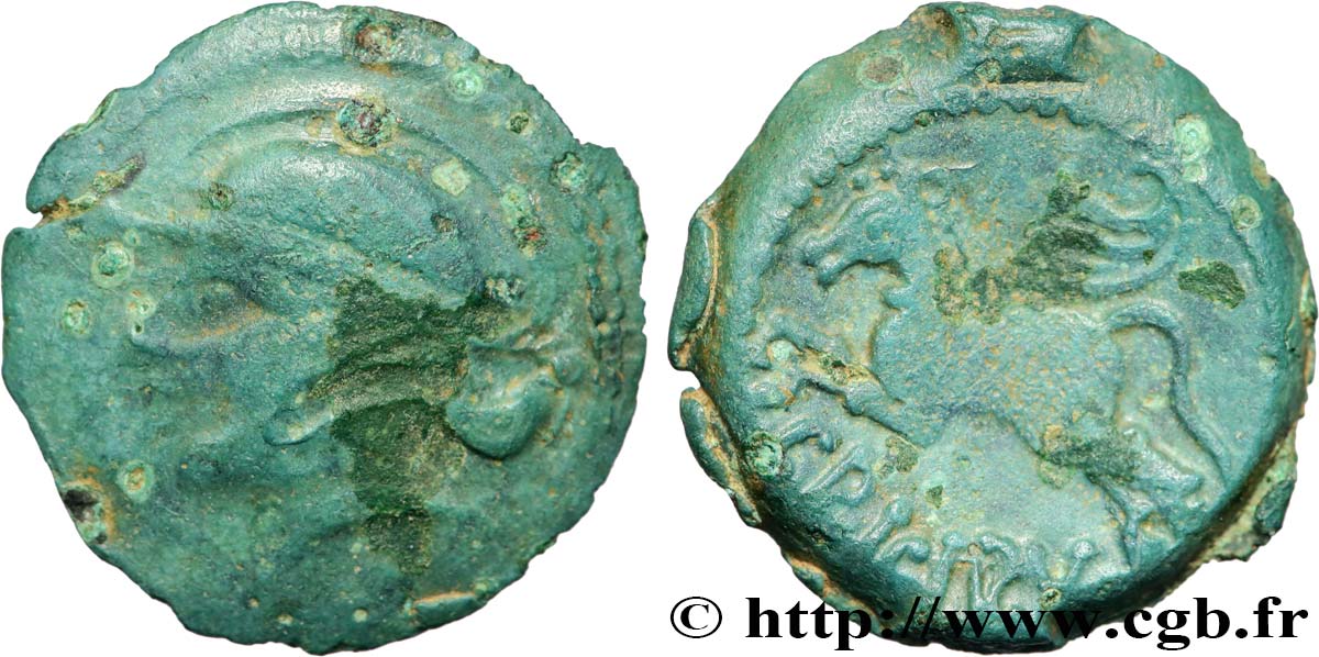 GALLIA BELGICA - SUESSIONES (Area of Soissons) Bronze CRICIRV VF/VF