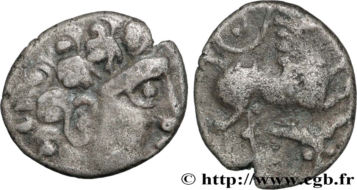 GALLIA - ARVERNI (Area of Clermont-Ferrand) Drachme au bucrane XF